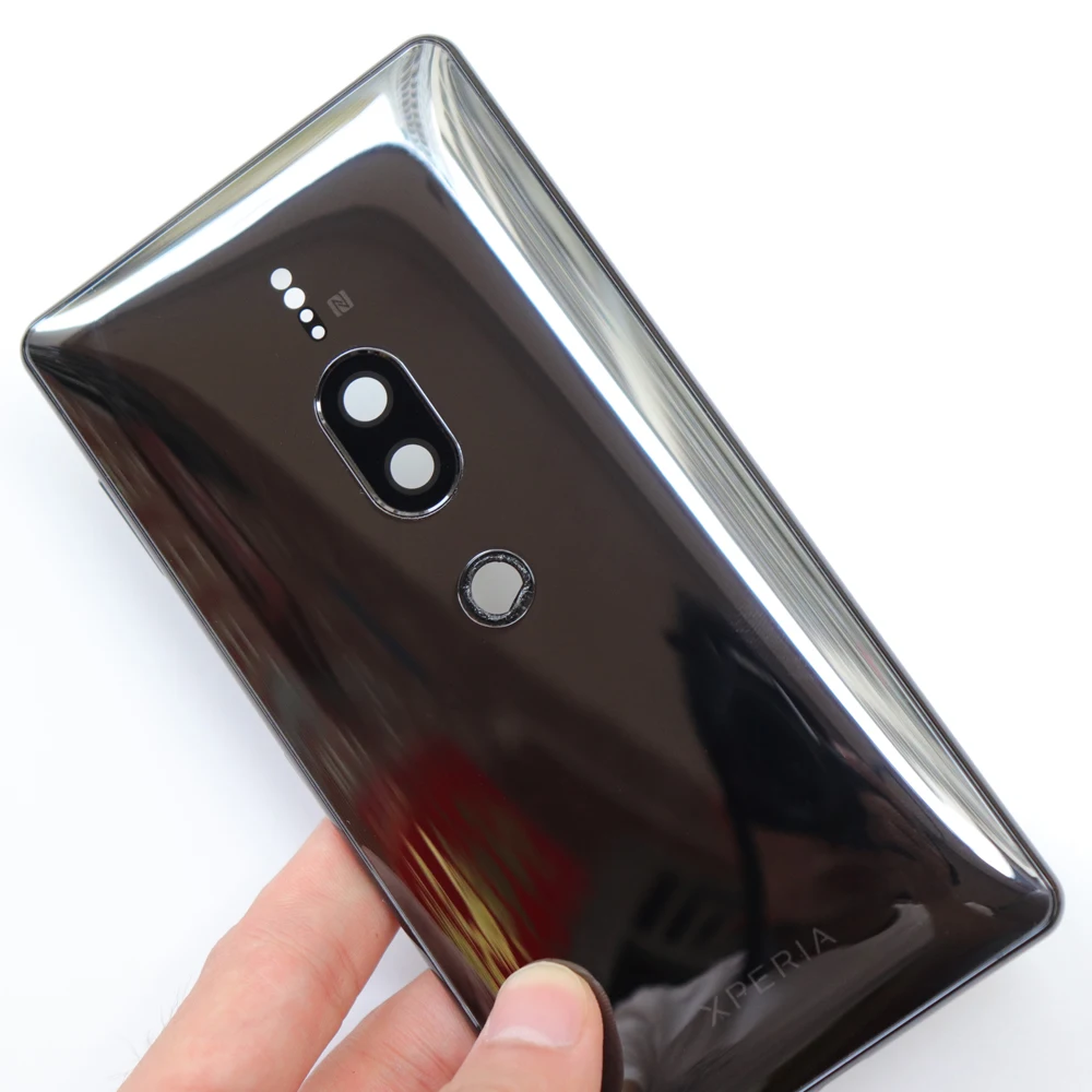 XZ2P корпус батареи задняя крышка Задняя Дверь Замена для sony Xperia XZ2 Premium+ объектив камеры+ Кнопка громкости питания