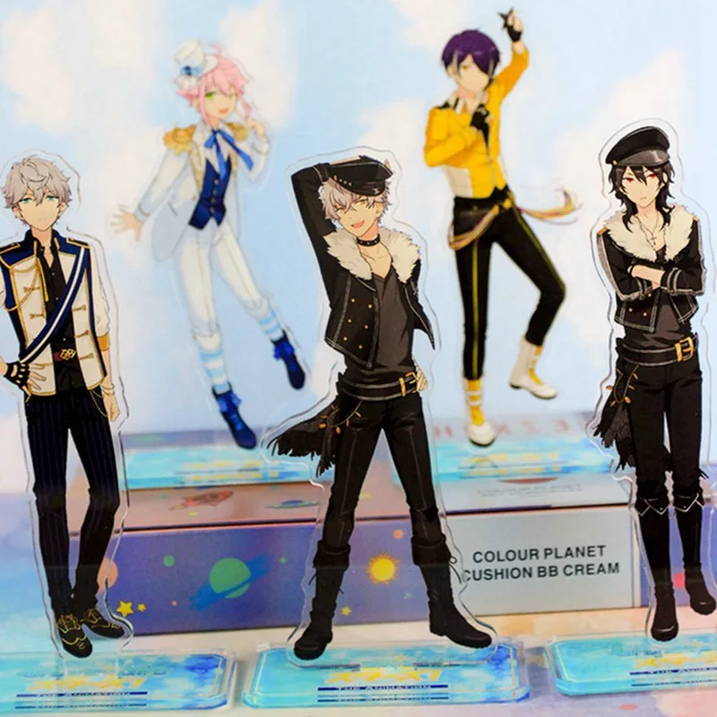 Аниме ансамбль звезды: Trickstar Hidaka Hokuto Akehoshi Subaru Косплей фигурка на акриловой подставке модель+ значок