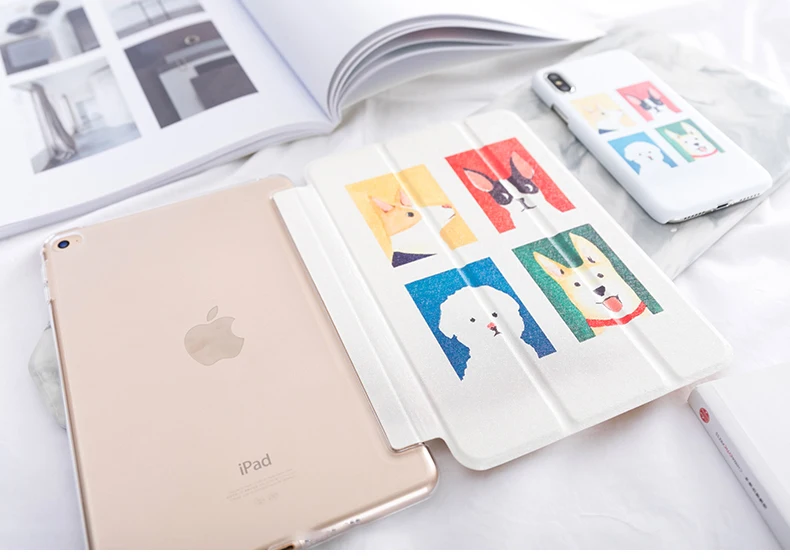Супер милая собака флип чехол для iPad Pro 9,7 воздуха 10,5 12,9 Air2 мини на возраст 1, 2, 3, 4, 5, чехол для планшета для нового iPad 9,7