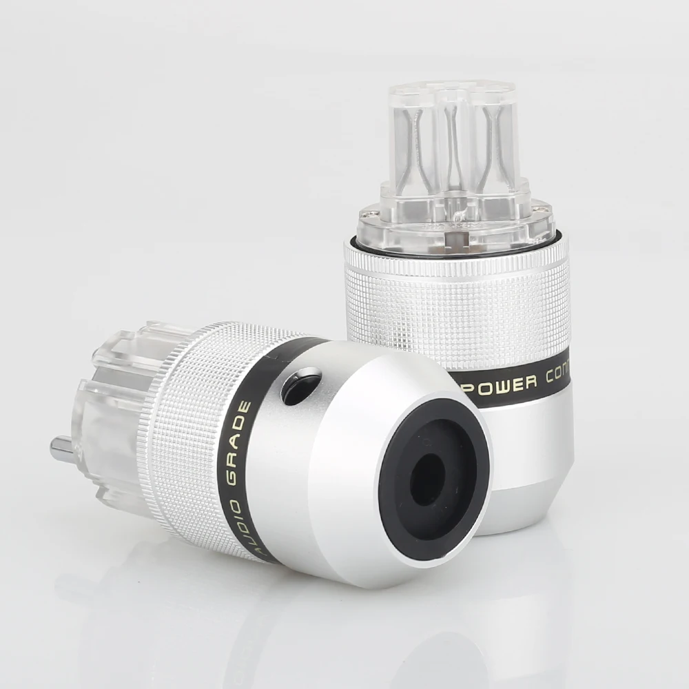 Audiocrast алюминиевый родиевый штекер питания Schuko + IEC|iec female plug|female plugpower plug |
