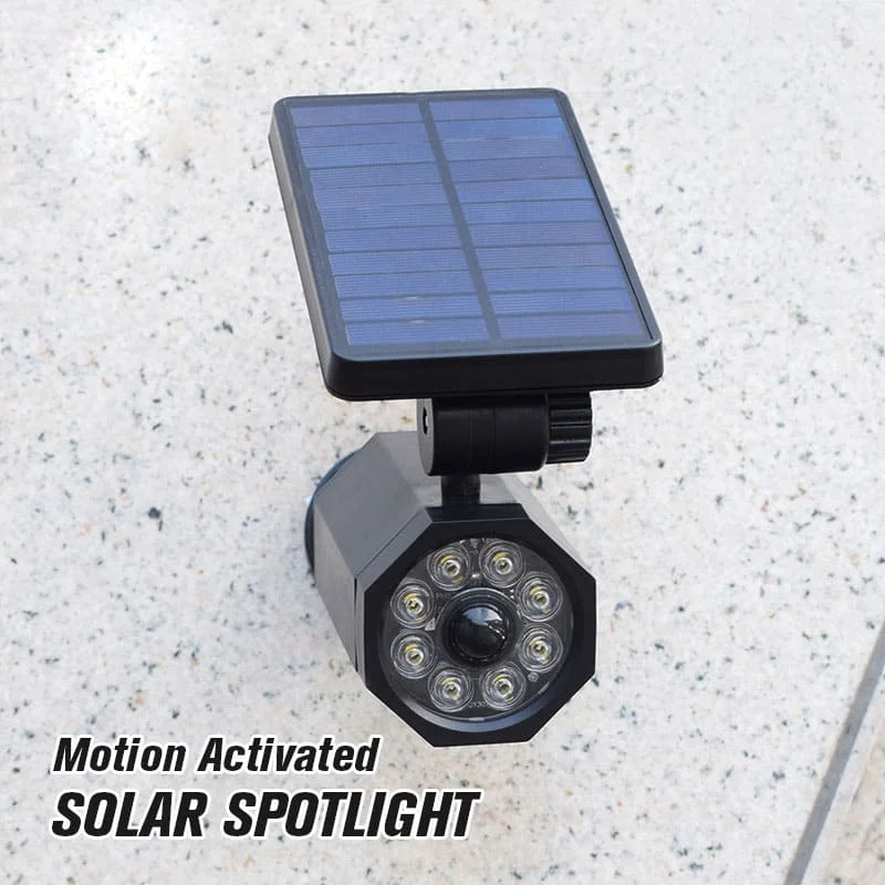 

Motion Activated Solar Spotlight