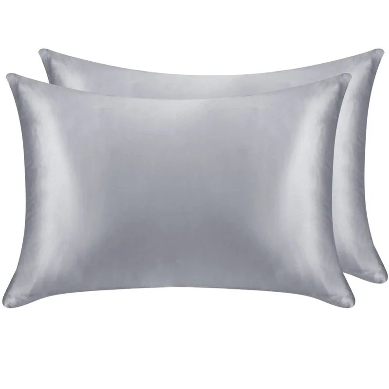 

1 Pcs Mulberry Silk Pillowcase with Hidden Zipper Nature Pillow Case for Healthy Standard Queen King Satin Pillowcase