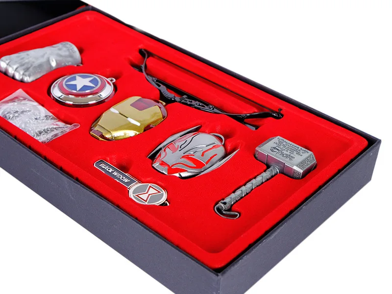 Мстители брелок Капитан Америка Железный человек Халк танос Брелок 7 Подвески