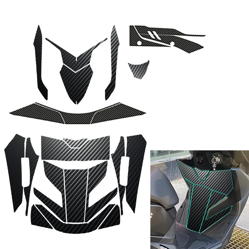 

A Set Motorcycle Frame Sticker for Honda NX125 Motorbike Decal Moto Exhaust Pipe Creative Design Scooter Protector Stickers