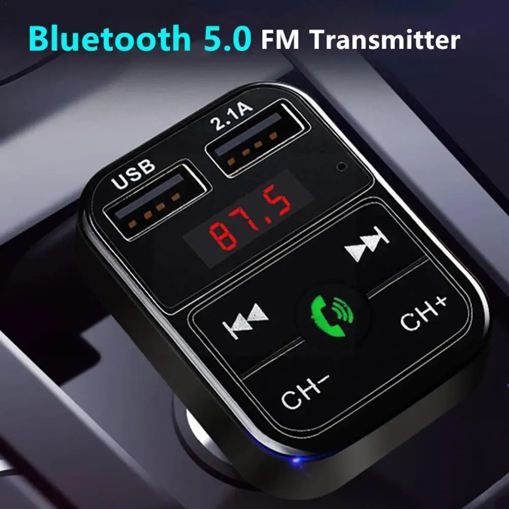 Автомобильное зарядное устройство с функцией Bluetooth 5 0 и Fm-трансмиттером |