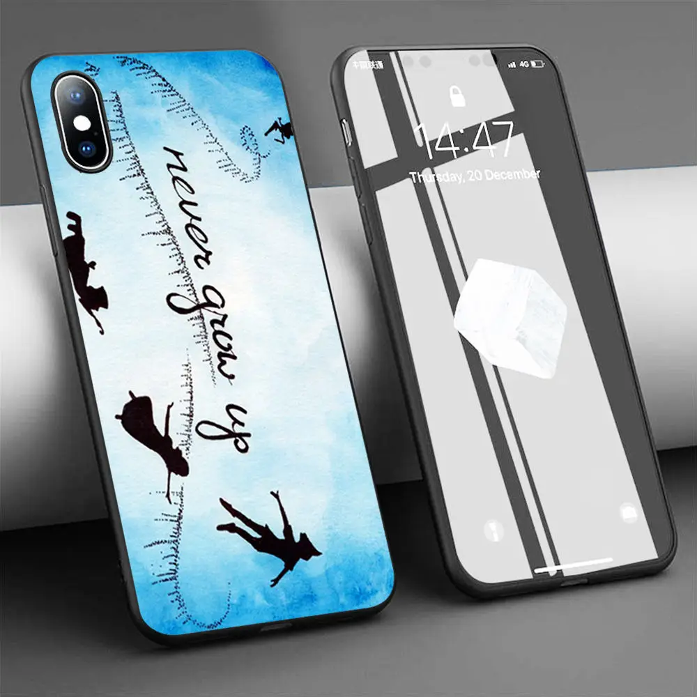 Мягкий силиконовый чехол Петер Пэн для iPhone 11 Pro Max X 5S 6 6S XR XS 7 8 Plus|Бамперы| |