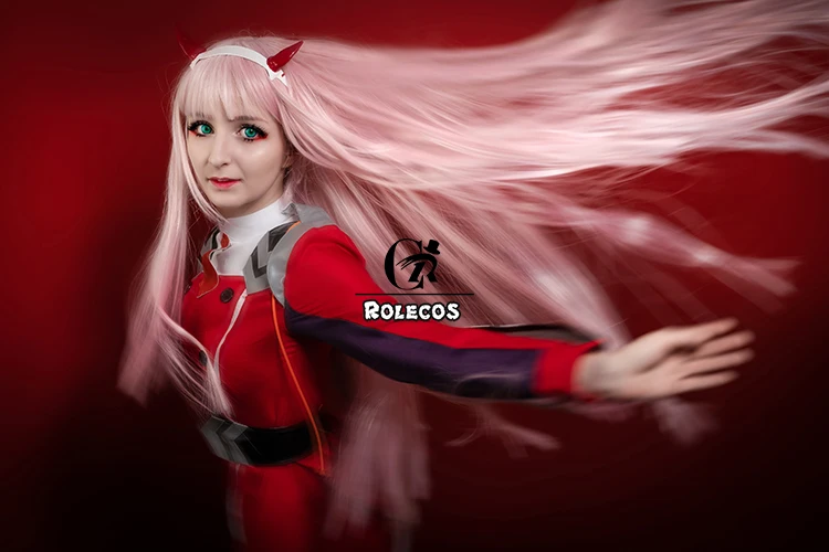 ROLECOS игра Дарлинг ноль два Косплей Костюм Платье Дарлинг в the FRANXX 02 Косплей Костюм женский для косплея сексуальное платье повязка на голову