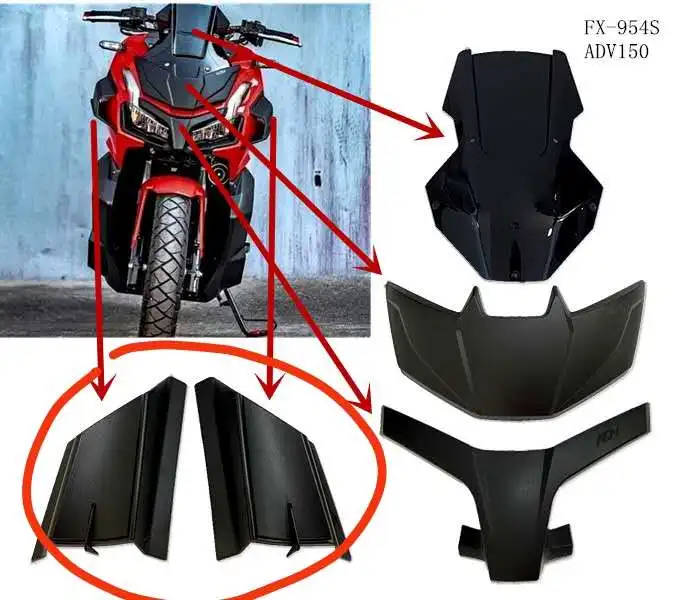 Модифицированные аксессуары для мотоциклов ADV150 X ветровое стекло лобовое