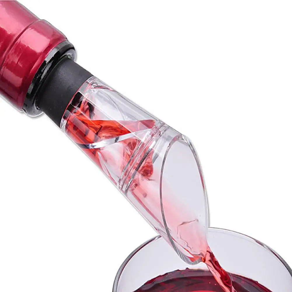 

Household Bar Wine Liquor Spiral Pourer Decanter Spout Aerator Dispenser Tool
