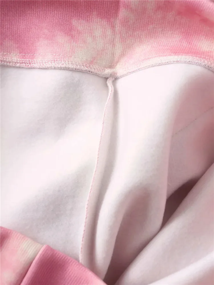 

2020 Women's Fashion Clothing Tie Dye Print Hoodies Sweatshirt Women Boyfriend Loose Hooded Pullovers Steetwear Long Sleeve Tops