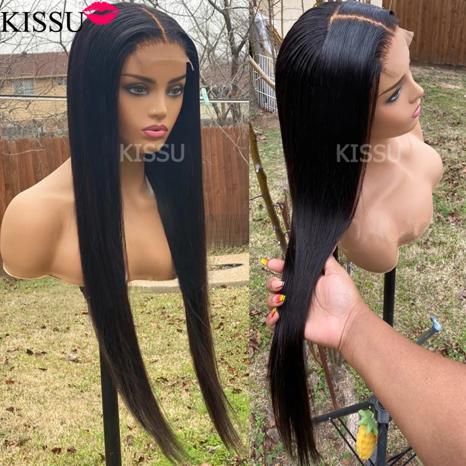 Парик женский из натуральных волос 30 дюймов 13x4x1 T | Шиньоны и парики