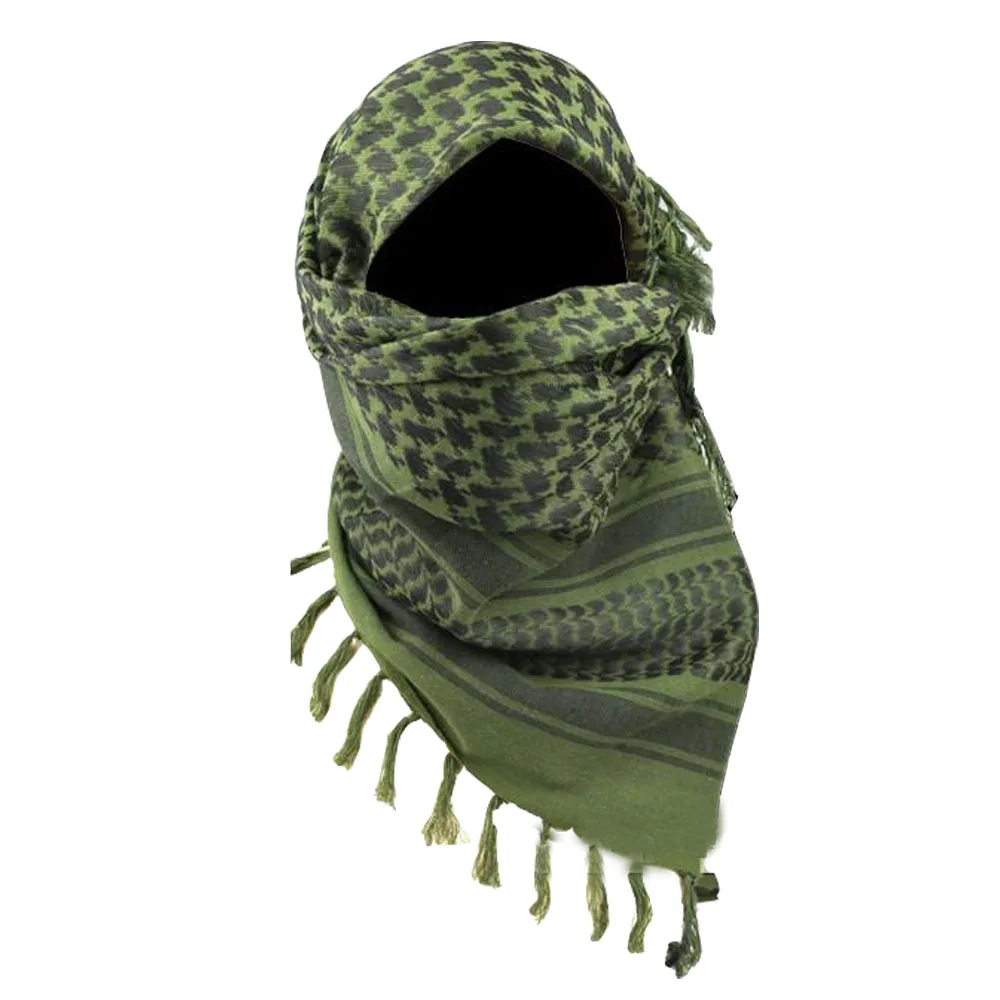 

Thicken Army Military Tactical Unisex Arab Shemag Cotton Scarves Hunting Paintball Head Scarf Face Mesh Desert Bandanas Military
