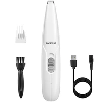 pet paw hair clipper rechargeable pet hair grooming kit adjustable multi functional dog feet hair shaver white