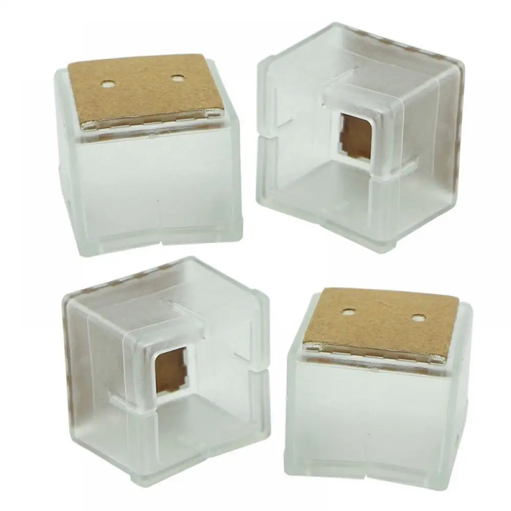 4 шт./лот силиконовые квадратные и круглые колпачки для ножек стула накладки