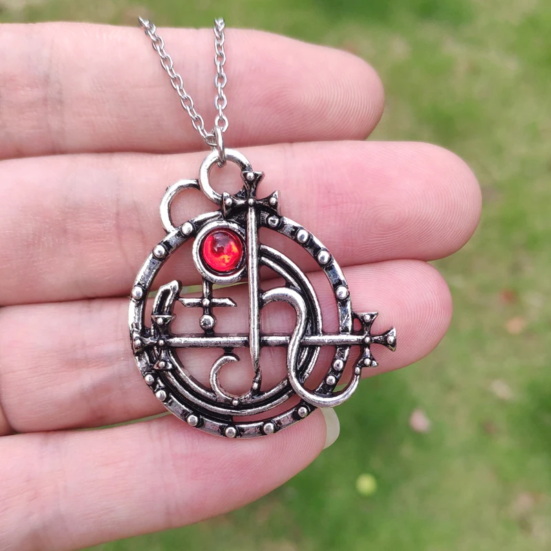 

Винтажное готическое ожерелье с подвеской Sigil of Lilith Seal