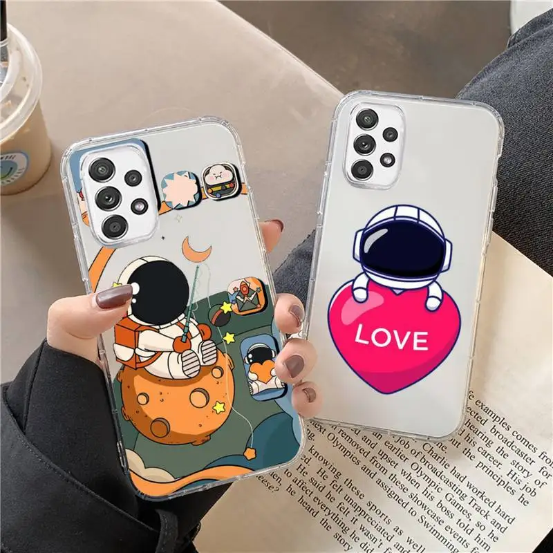 

High-end customized planet astronaut Phone Case Transparent For Huawei P20 P30 P40 honor mate 8X 9X 10i Pro Lite