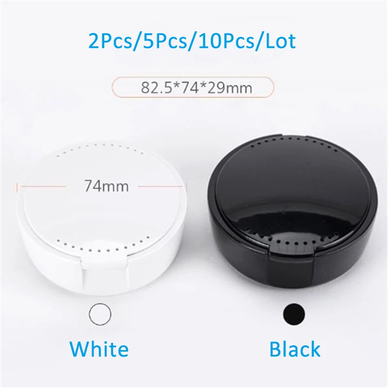 Белая/черная Рабочая коробка с зеркалом зубная корзина для ложных зубов