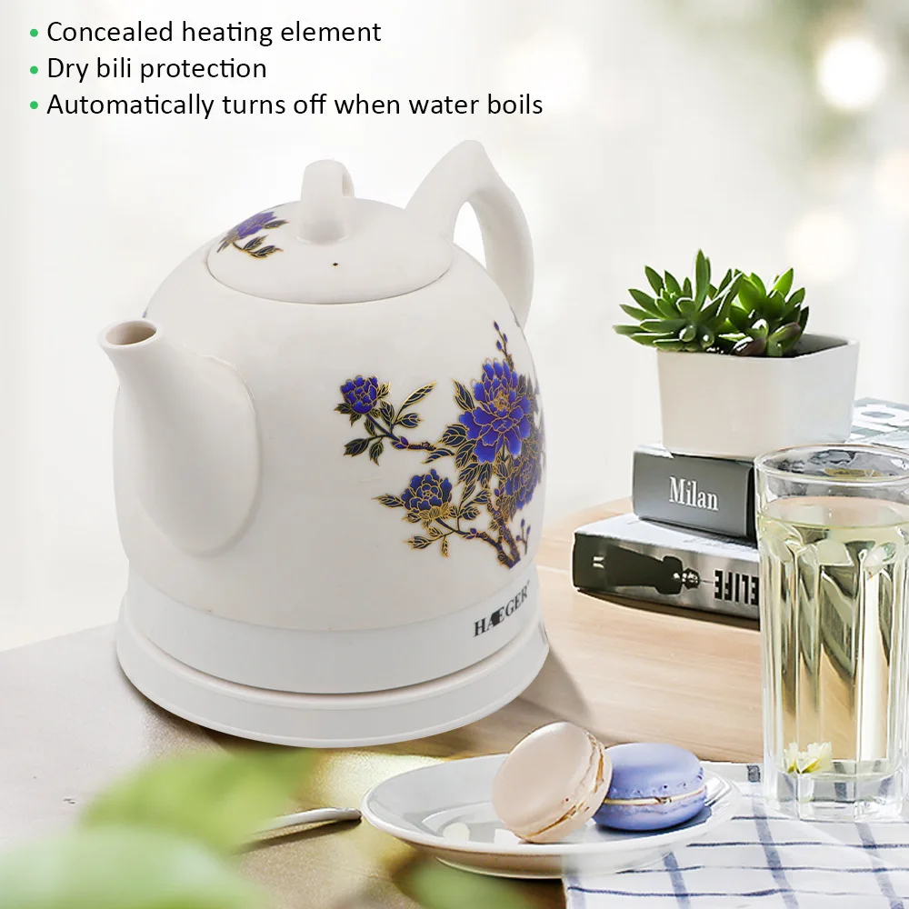 Electric Ceramic Discolourable Teapot Kettle Water Boiler Heating Device Automatic Power off | Бытовая техника