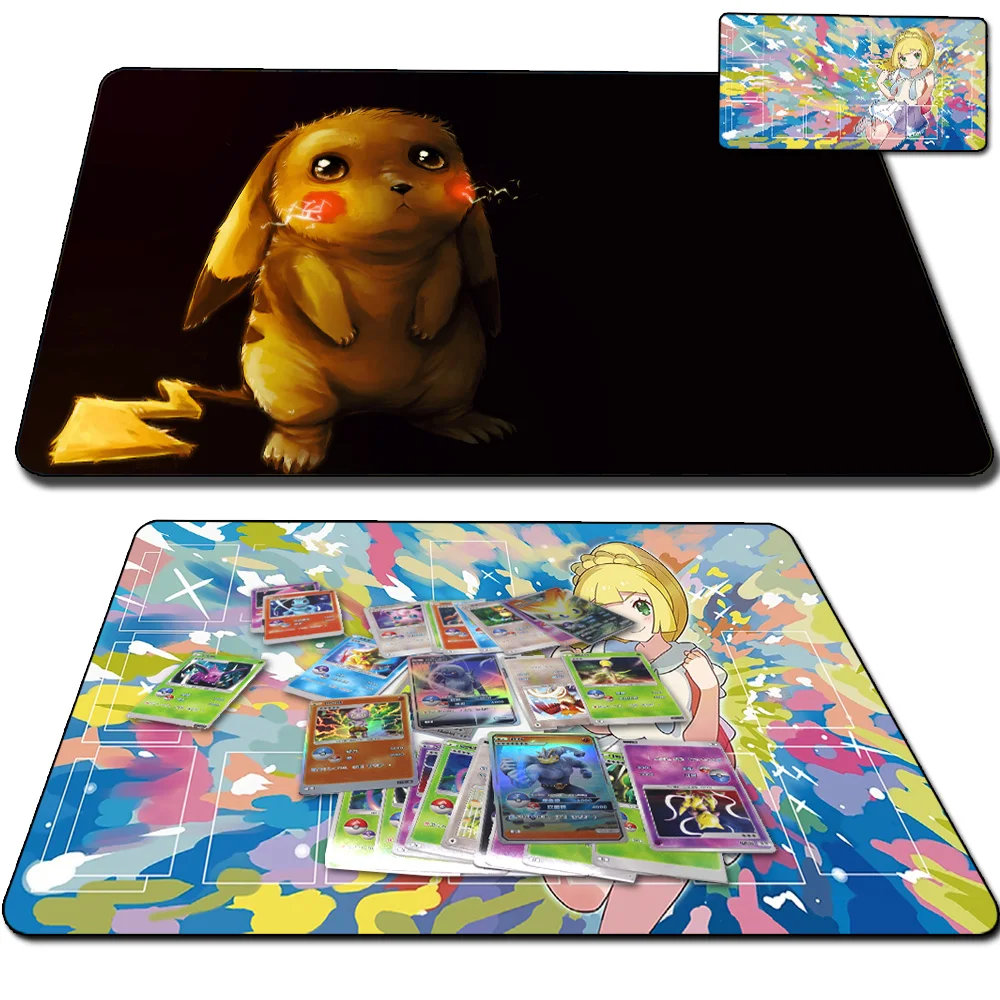 Игровой коврик с покемонами играми в карты настольные монстры для игр аксессуары