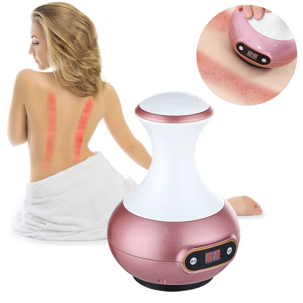 

Electric Cupping Massager Therapy Apparatus Red light heating Gua Sha Scraping Device Detoxification Fat Burning Apparatus