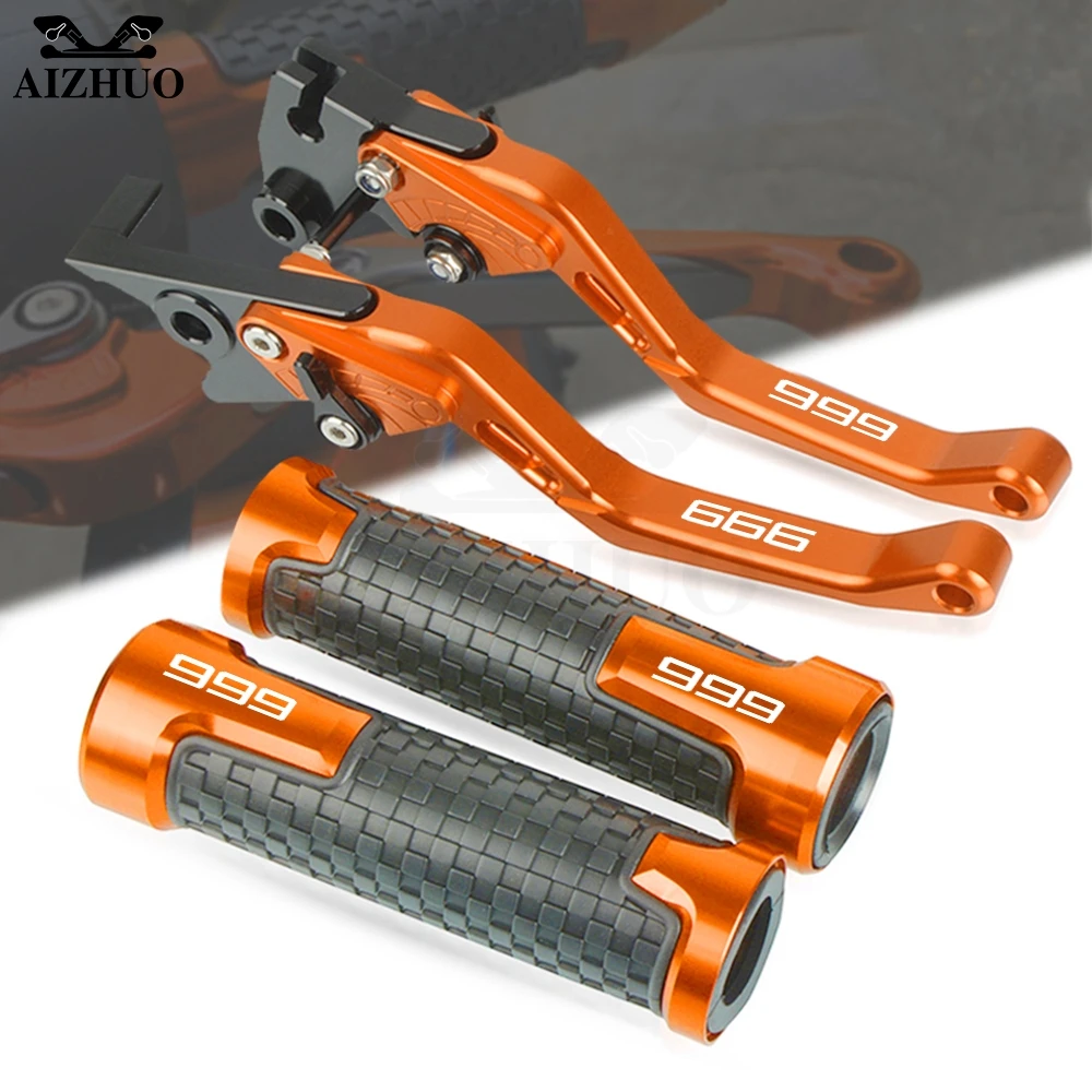 

Мотоцикл с ЧПУ Алюминий сцепные рычаги для поездок на мотоцикле DUCATI 999 S 999R 999 S R 2003-2006 грипса на руль ручные рукоятки аксессуары