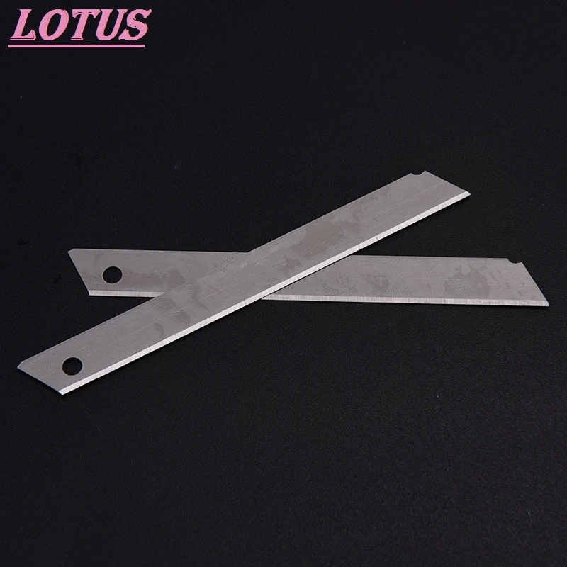 

10pcs/set Utility Knife Blades 9mm Stainless Steel Snap Off Letter Cutter Opener Plastic Replacem