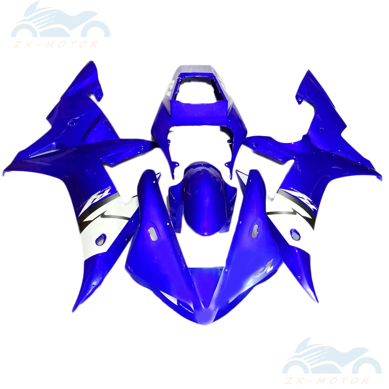 

Лидер продаж, комплекты обтекателей для мотоциклов YAMAHA YZF R1 2002 2003, синие и белые запасные Обтекатели r1 02 03 ZD24