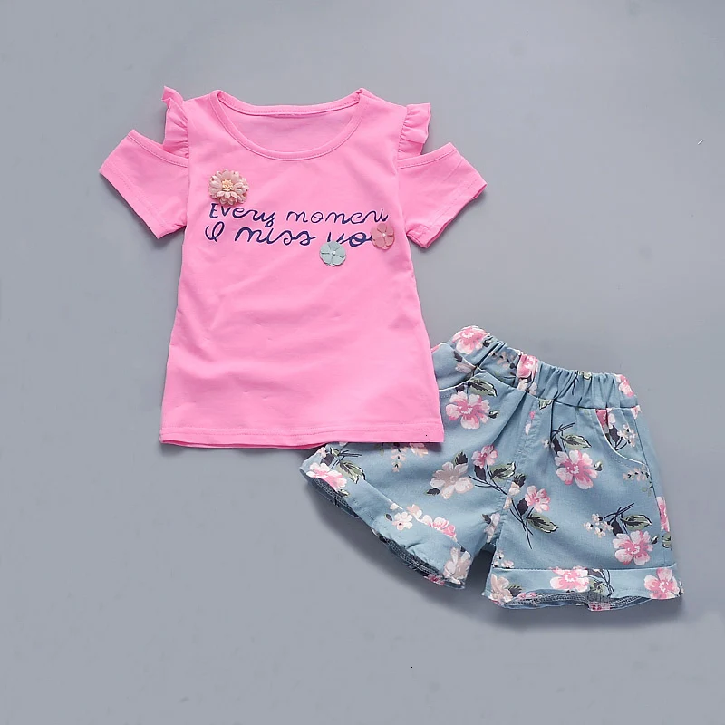 Комплекты одежды для маленьких девочек новинка 2020 летняя одежда новорожденных