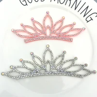 10pcslot felt back side diamond crown patches appliques for diy headband headband jewelry material and hair clip accessories