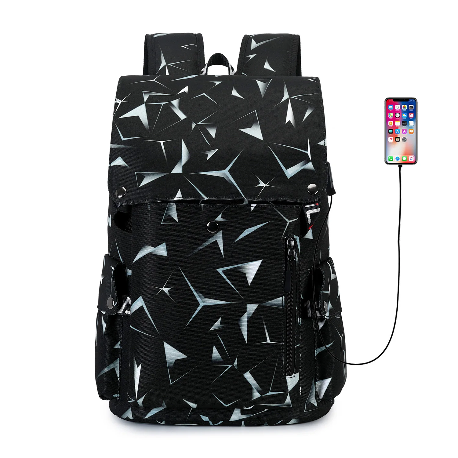 Школьные ранцы с USB-зарядкой для девочек и мальчиков-подростков, водонепроницаемые Рюкзаки для старших классов, дорожные сумки для учебнико...
