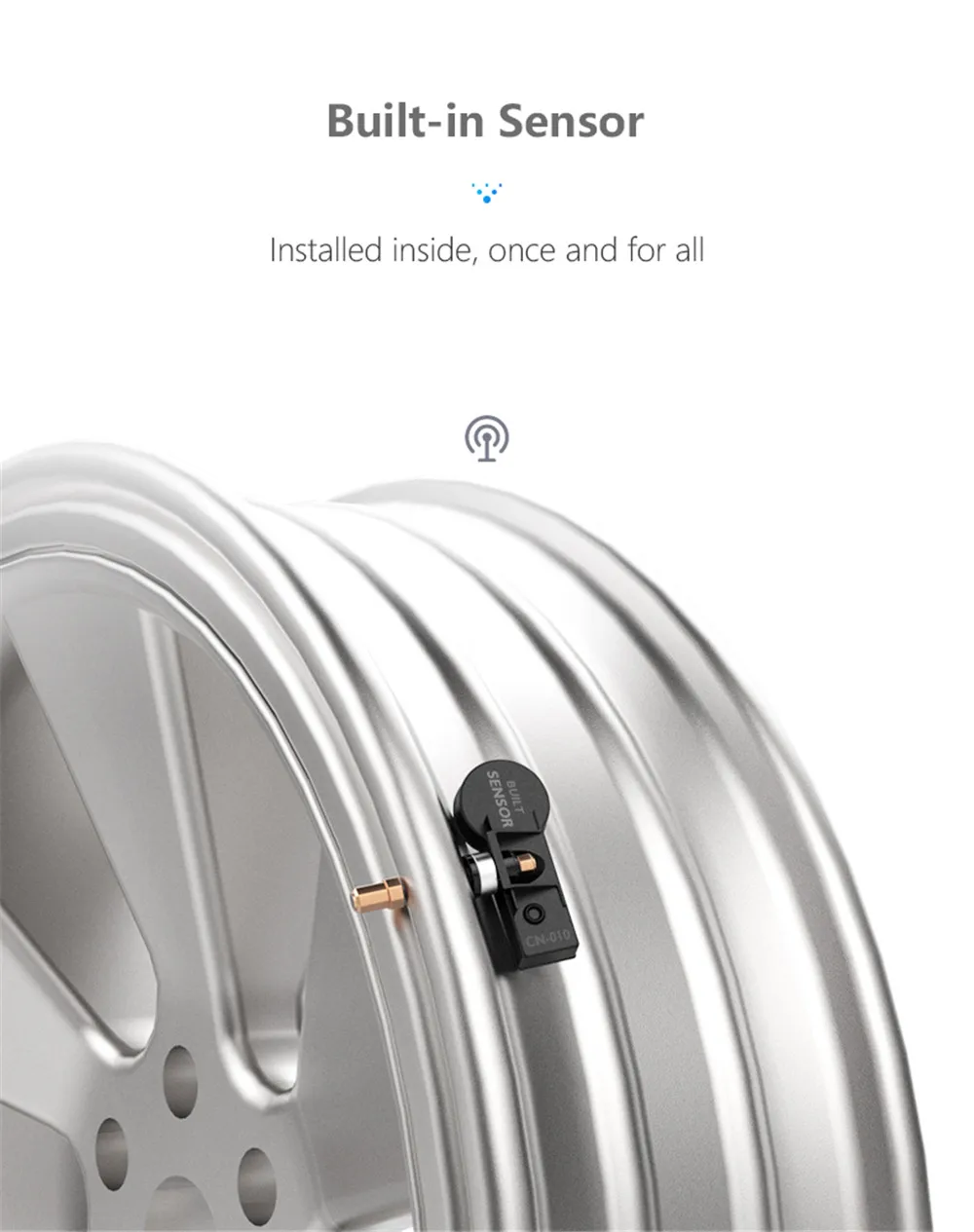 XIAOMI Smart Car TPMS система контроля давления в шинах Солнечная энергия цифровой ЖК-дисплей Автоматическая охранная сигнализация s давление в шинах
