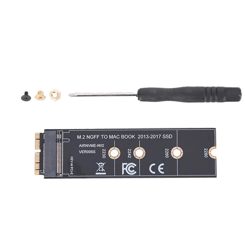 1 шт. адаптер M.2 NGFF PCIe AHCI SSD для MACBOOK Air 2013 2014 2015 2017 A1465 A1466|Платы расширения| |