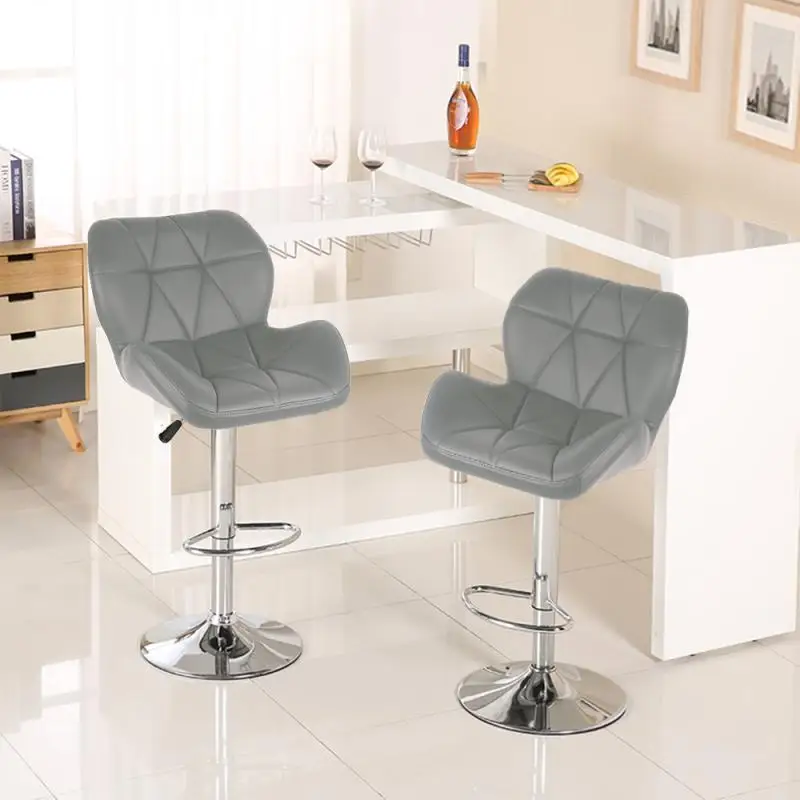 

Барный стул в скандинавском стиле 2 шт., мягкие кухонные стулья, барный стул, барный стул со спинкой, барный стул для кухни, HWC