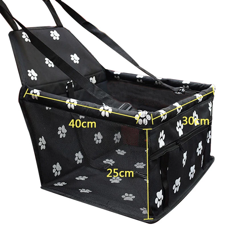 

Pet Dog Car Carrier Seat Bag Waterproof Basket Folding Hammock Pet Carriers Bag For Small Cat Dogs Safety Travelling Mesh
