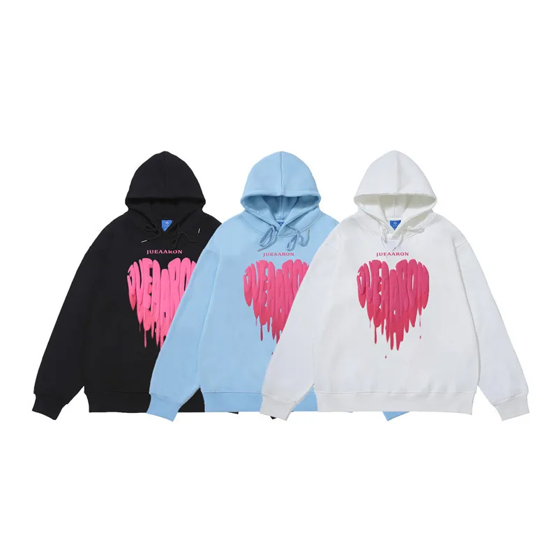 

Мужской Повседневный свитер с граффити осень-зима с капюшоном плюс бархатный свитер длинный мужской модный брендовый Свободный Повседневн...