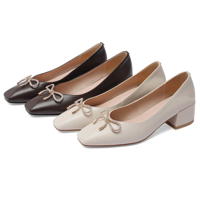 FEDONAS/женские туфли из натуральной кожи с закрытым носком Топ 2021 года