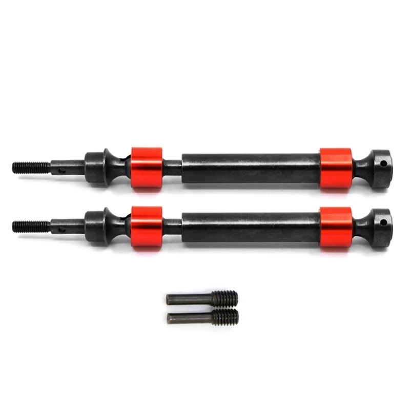 

2Pcs Hard Steel Splined CVD Drive Shaft for Traxxas 1/10 Maxx 4S 89076-4 RC Car Upgrade Parts Accessories