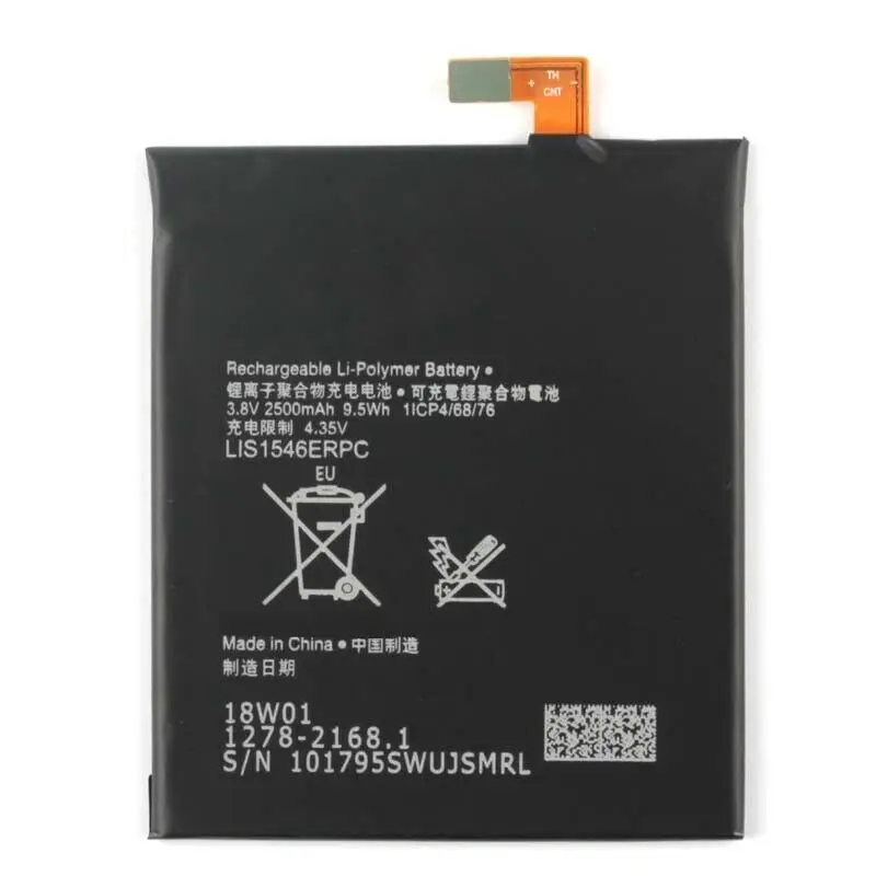 100% Оригинальный Новый 2500mAh LIS1546ERPC Аккумулятор для sony Xperia C3 S55U S55T|Аккумуляторы