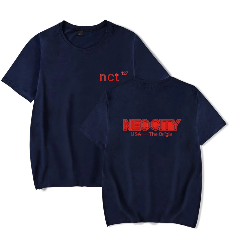 Модные NCT-127 в Корейском стиле футболки высокого качества для мальчиков и девочек