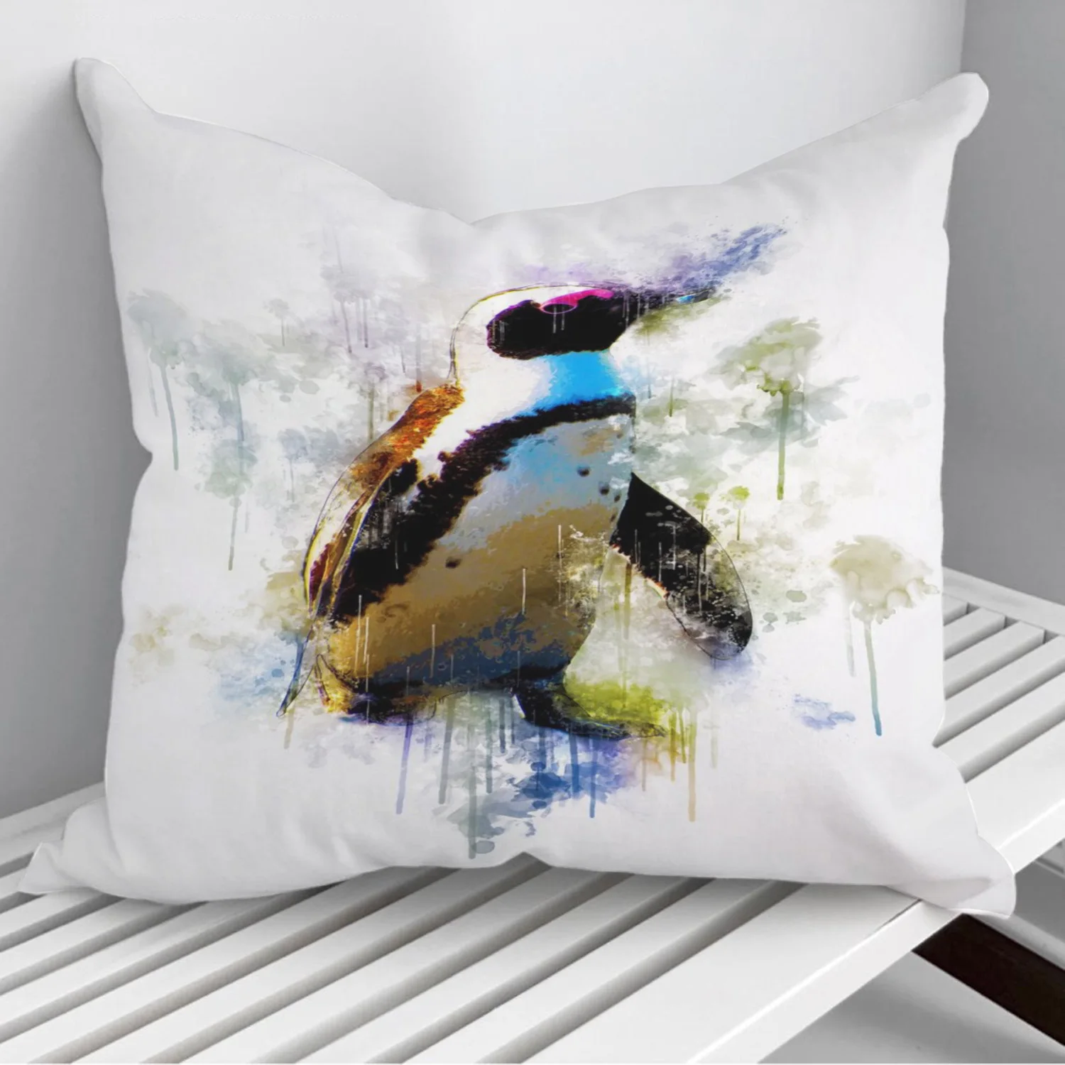 

Пингвин очковый диванных подушек чехлы на диван-кровать домашний Декор 45*45 см 40*40 см Подарочная наволочка Cojines дропшиппинг