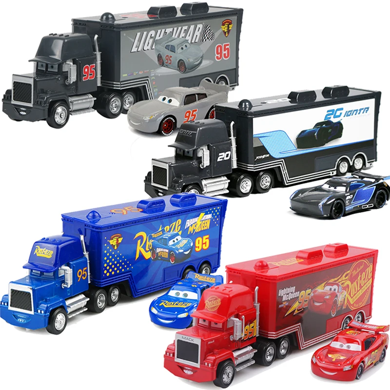 Disney Pixar Тачки 2 3 игрушки Молния Маккуин Джексон шторм Мак Uncle Truck 1:55 литья под