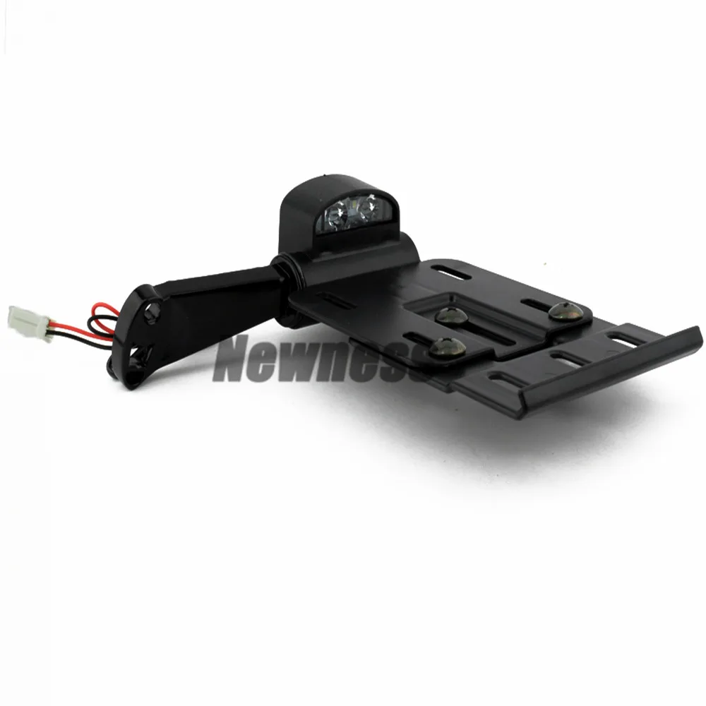 Motorcycle Side-Mount License Plate Frame Fender LED Tail Light For Harley Sportster XL 883 1200 Models
