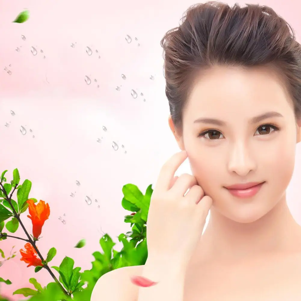 Яркий гламурный красный гранатовый крем для лица кремовое увлажняющее