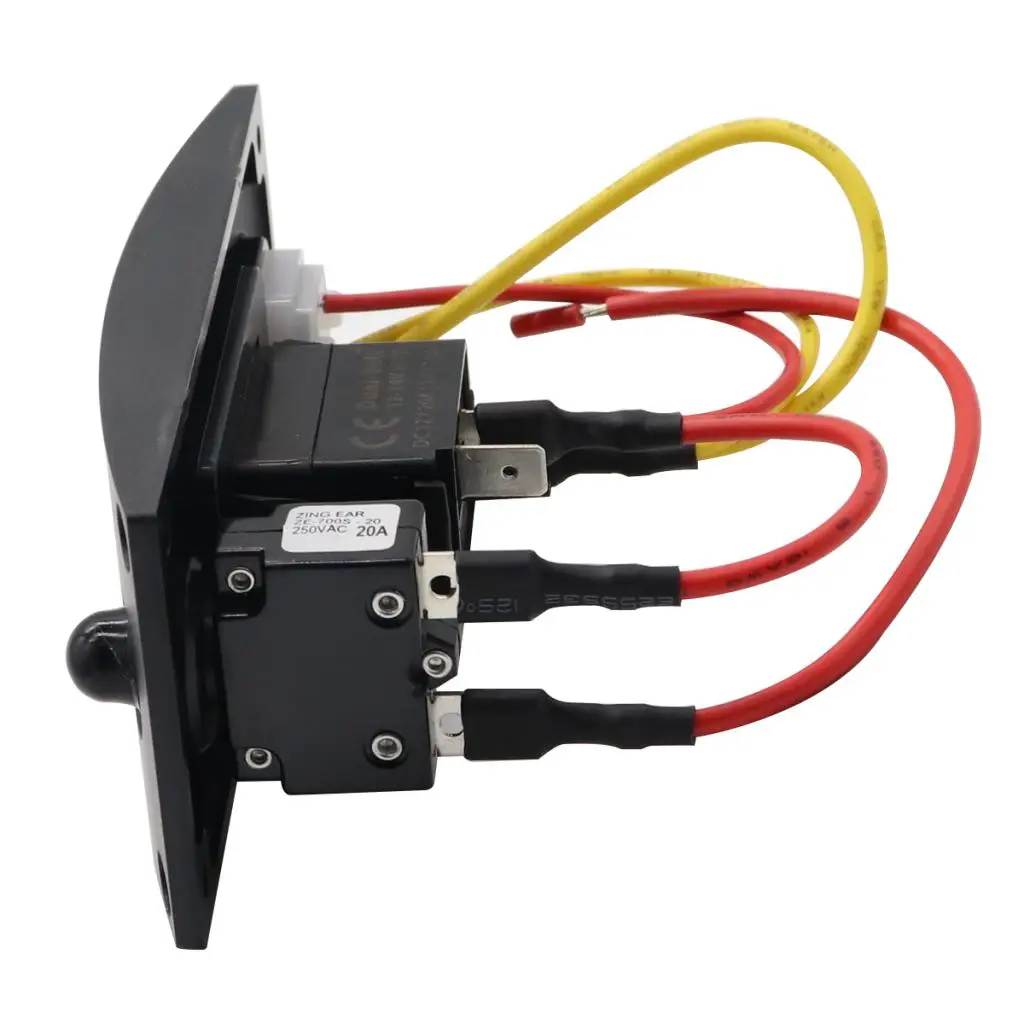 Изогнутая Одиночная панель переключателя DC 12V 20A/24V 10A IP66 ВКЛ./ВЫКЛ. Переключатель |