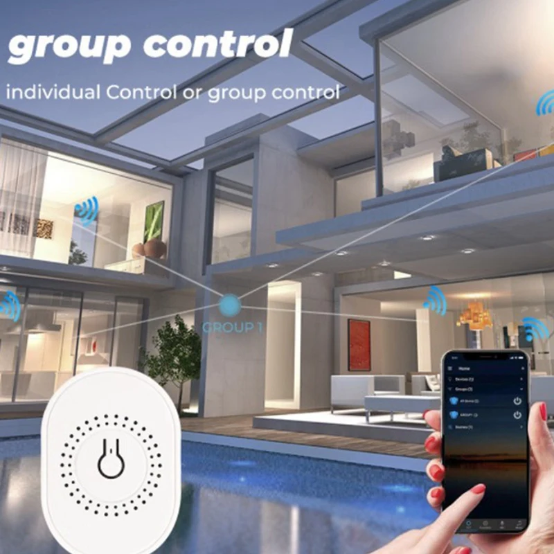 

Tuya ZigBee 3.0 Smart Light Switch 16A Mini Automation DIY Module Breaker Supports 2 Way Control,for Alexa Google