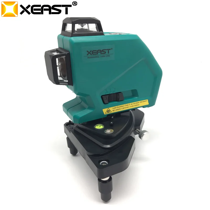 XEAST 12 линий 3D MW-93T-3G лазерный уровень самонивелирующийся 360 горизонтальный и вертикальный крест супер мощный зеленый лазерный луч