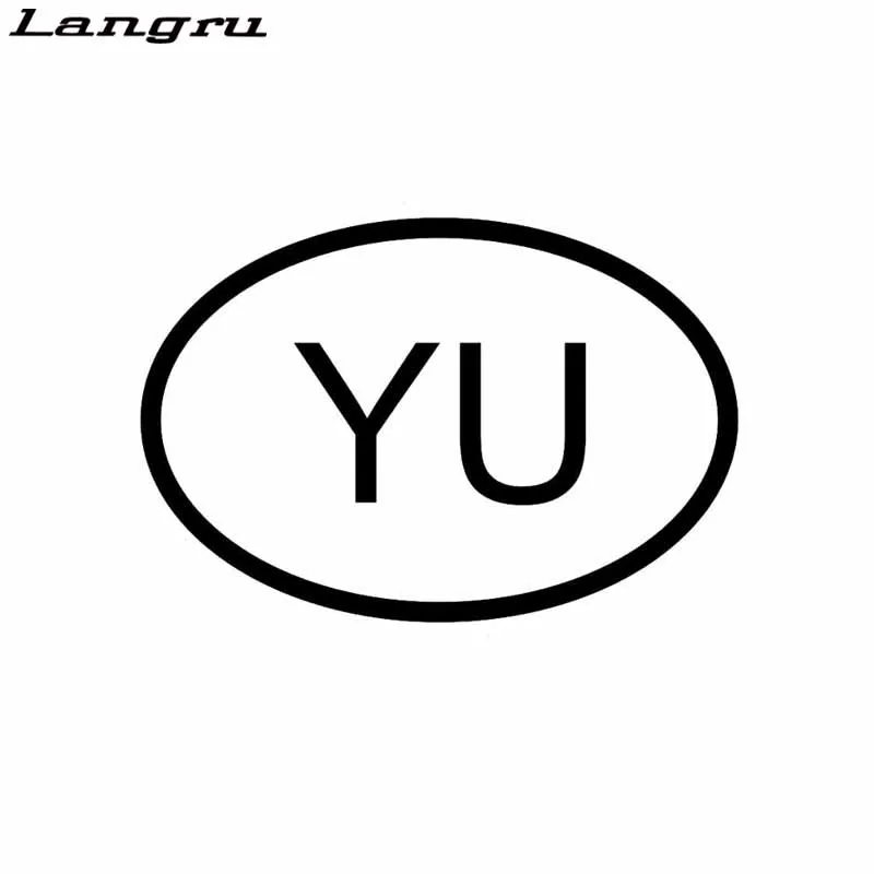 Langru Yu спартанская страна код овальные автомобильные наклейки виниловые