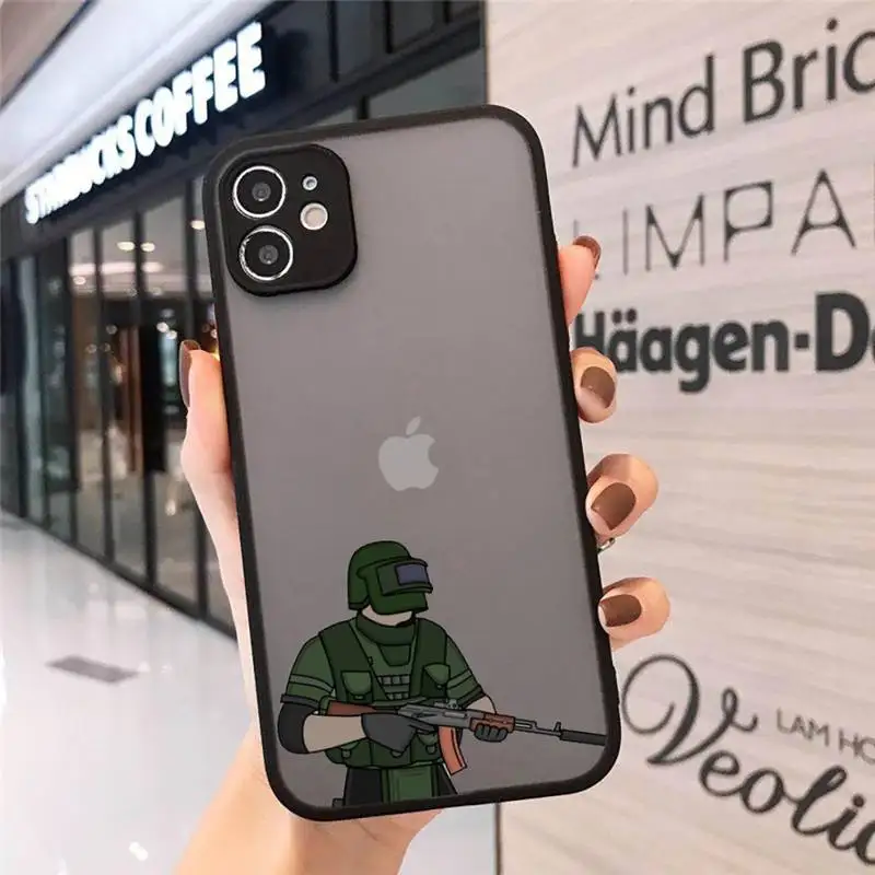 

escape from tarkov Phone Case Matte Transparent for iPhone 7 8 11 12 s mini pro X XS XR MAX Plus mobile bags