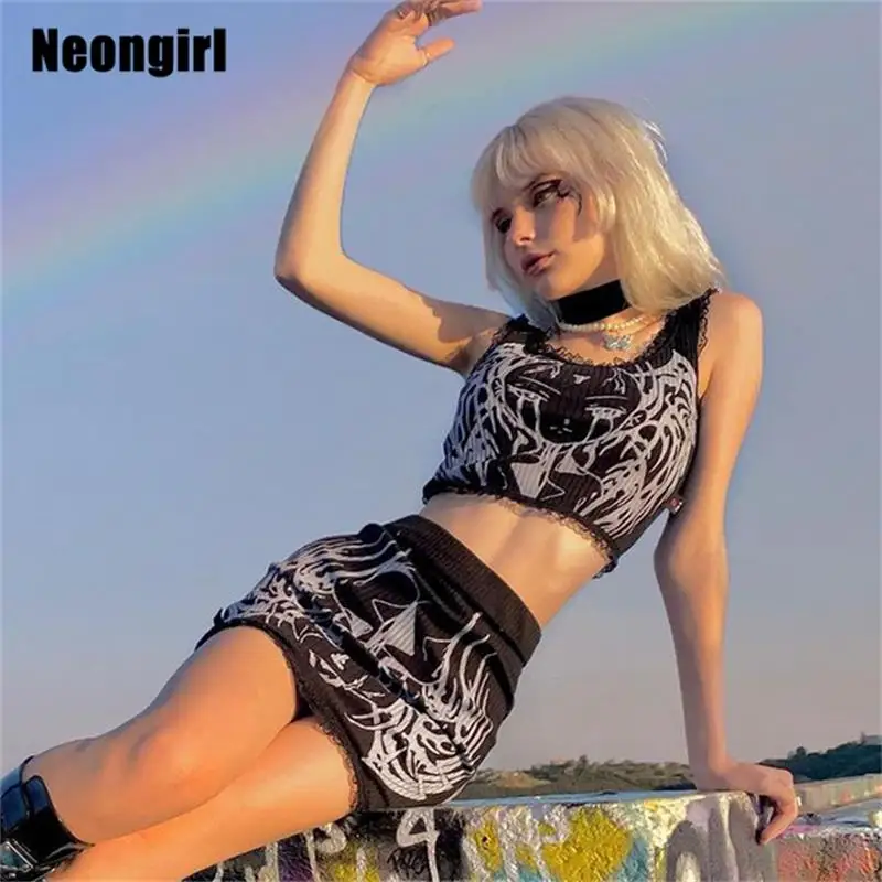 

Мини-юбка Shestyle Женская в готическом стиле, облегающая модная юбка в рубчик, с завышенной талией, пикантная Клубная одежда, фестиваль, весна