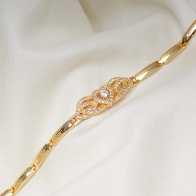 Chain length 18.5cm 24 различных стиля, браслет, звенья цепи, браслеты для женщин и мужчин, кристалл, циркон, позолота, Теннисный Браслет, модное ювелирное изделие - Окраска металла: Chain length 18.5cm